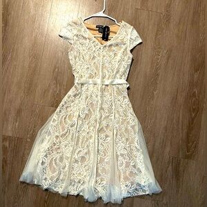 Vintage style delicate lace dress